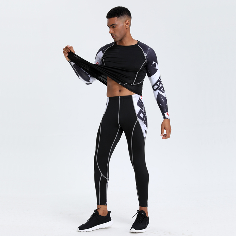 Pakaian olahraga kebugaran pri - Compression Long Pant ulasan dan harga