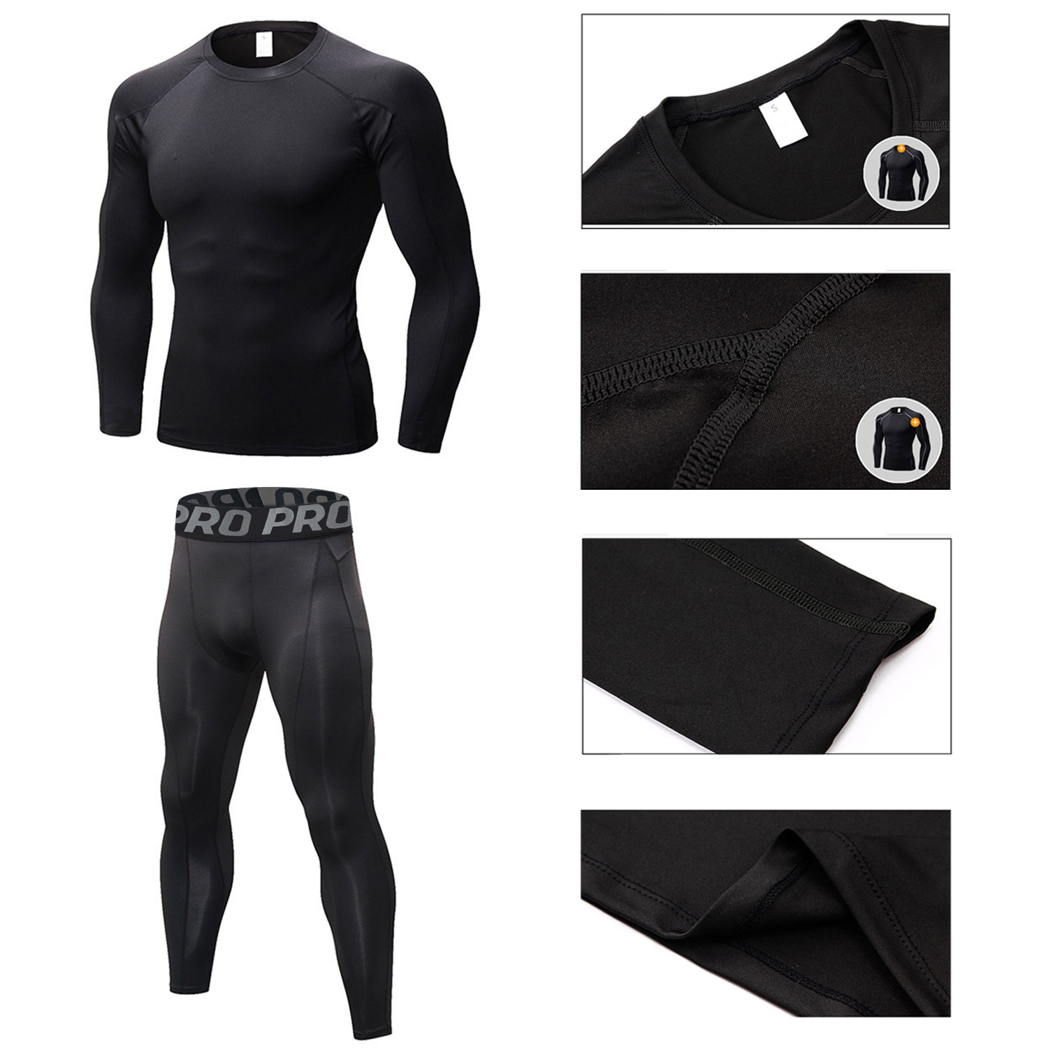 Baju olahraga pria, baju lenga - Compression Long Pant ulasan dan harga